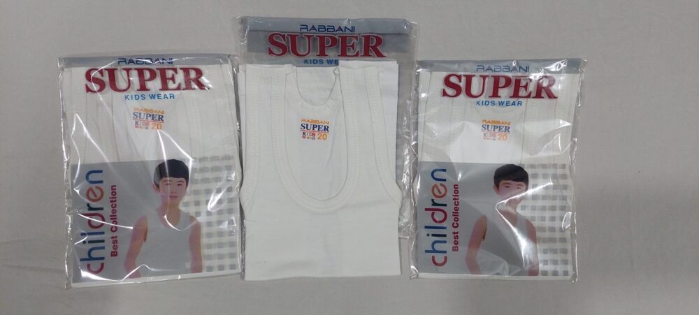 Pack of 3 Kids vests and Undershirts Pure Cotton Premium Quality Soft And Comfortable - Image 8