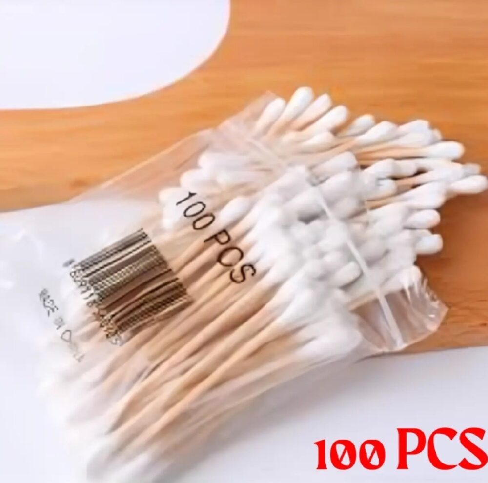 Essential Bundle Pack of 3 Cotton Buds for Ear Cleaning (100 per Pack) - Soft & Gentle Swabs - Image 7