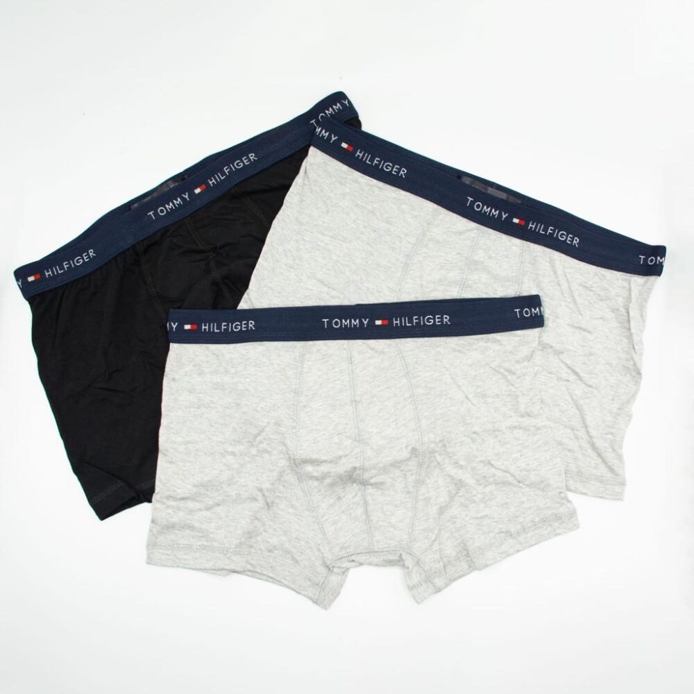 Premium Quality Brand Logo Embossed Boxers Pack Of 3 Underwear Trunks Underpants - Image 3