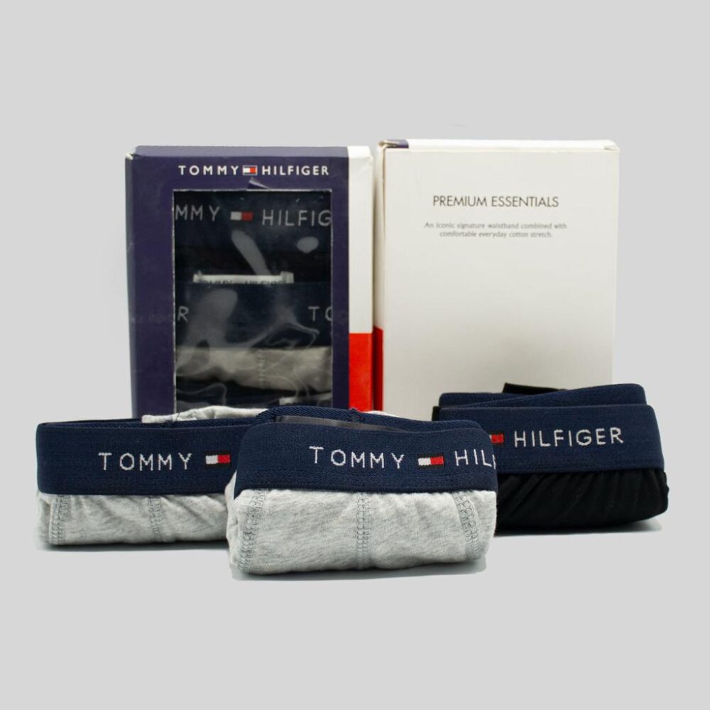 Premium Quality Brand Logo Embossed Boxers Pack Of 3 Underwear Trunks Underpants
