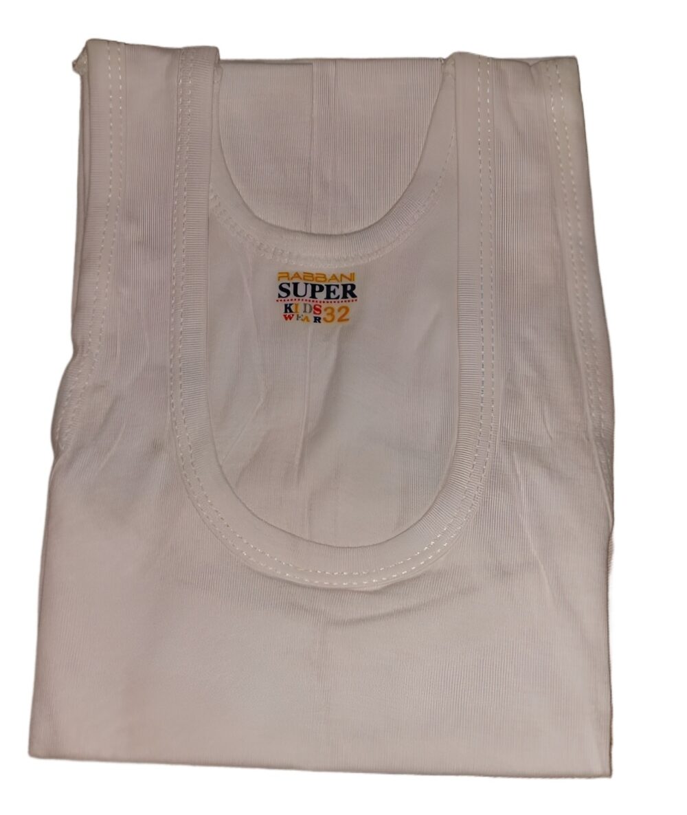 Pack of 3 Kids vests and Undershirts Pure Cotton Premium Quality Soft And Comfortable - Image 5