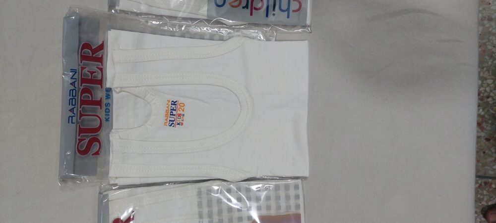 Pack of 3 Kids vests and Undershirts Pure Cotton Premium Quality Soft And Comfortable - Image 9