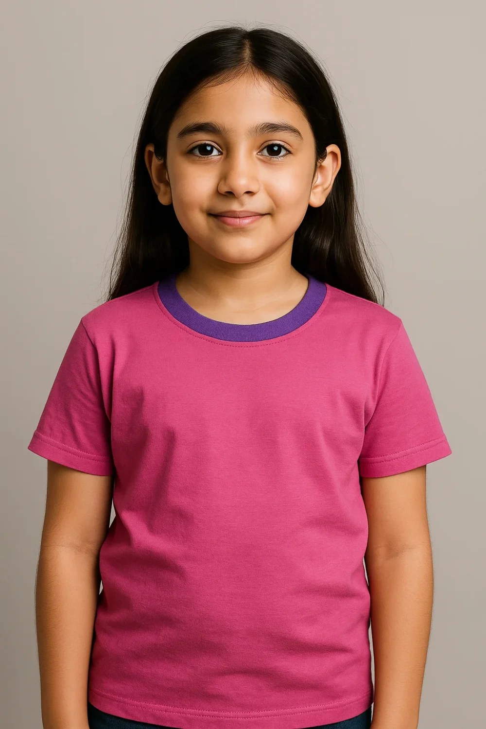 Pack Of 3 Children's Plain T-Shirts for Ages 3 to 14 Years Colorful Comfort - Image 2