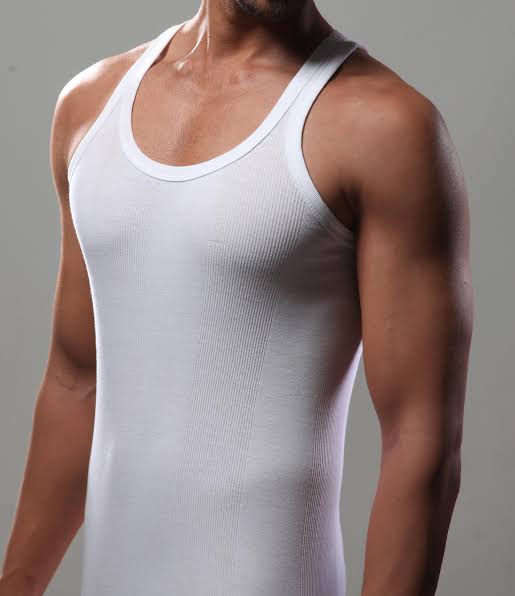 Softy Hot Stuff Premium Striped Interlock Vest in Best Combed Cotton with Perfect Fit Ultimate Comfort and Style - XL