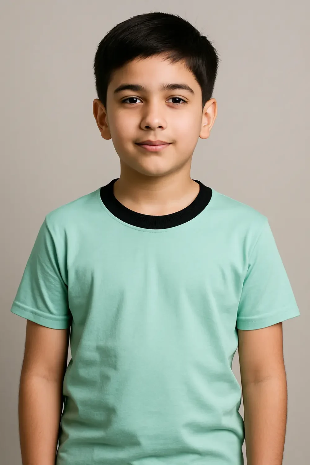 Pack Of 3 Children's Plain T-Shirts for Ages 3 to 14 Years Colorful Comfort