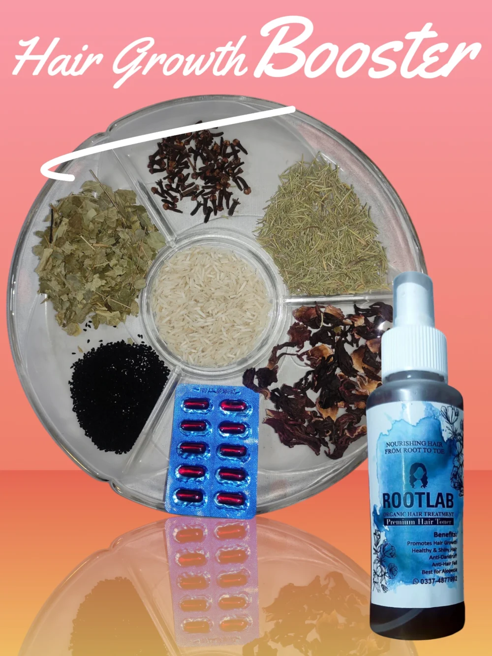Premium Herbal Toner Serum with 7 Natural Herbs – Hydrating & Soothing Formula for Glowing Skin - Image 3